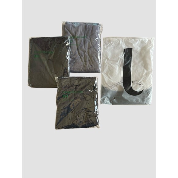 FULLSOFT 3 Pack Leggings Women High Waisted Soft Black Grey Yoga Pants L/XL NWT - Picture 1 of 6